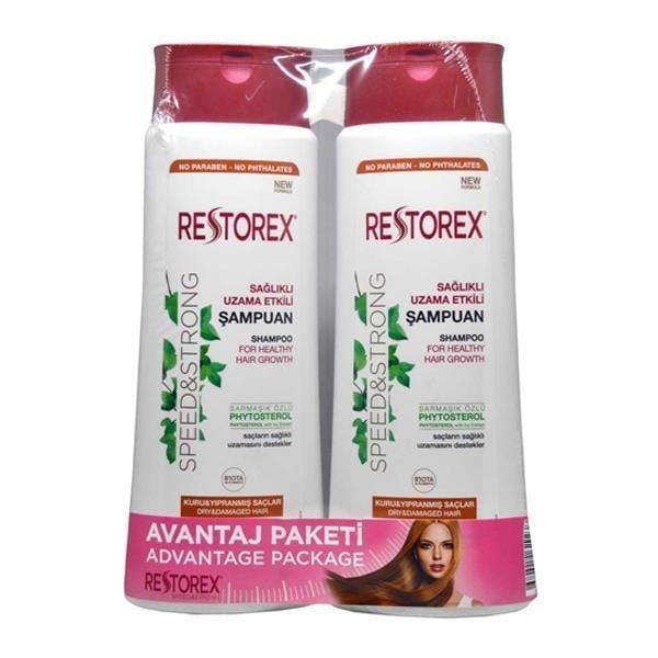 RESTOREXRESTOREX  AVANTAJ PAKETİ 2Lİ KURU & YIPRANMIŞ SAÇLAR  ŞAMPUAN