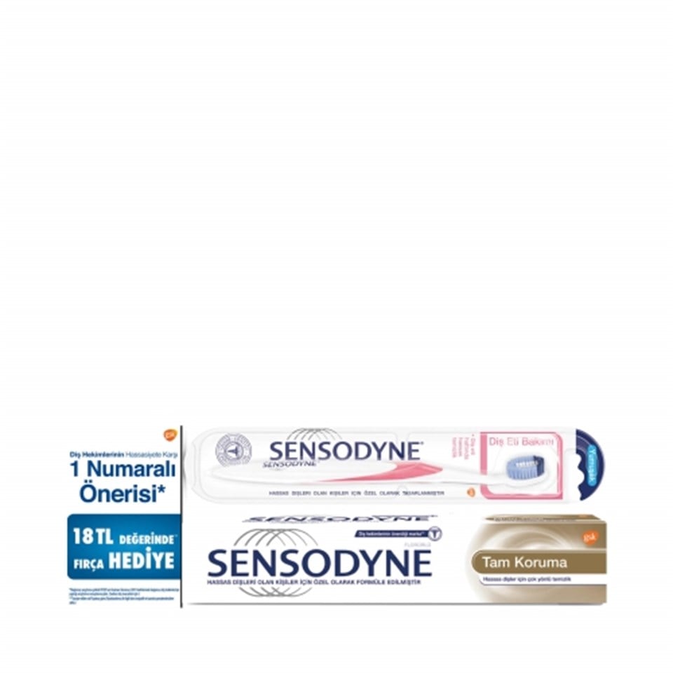 SENSODYNE TAM KORUMA  75ML FIRÇA HEDİYELİ