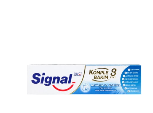 SİGNALSİGNAL KOMPLE BAKIM 8 ETKİ BEYAZLATICI KORUMA DİŞ MACUNU 75 ML