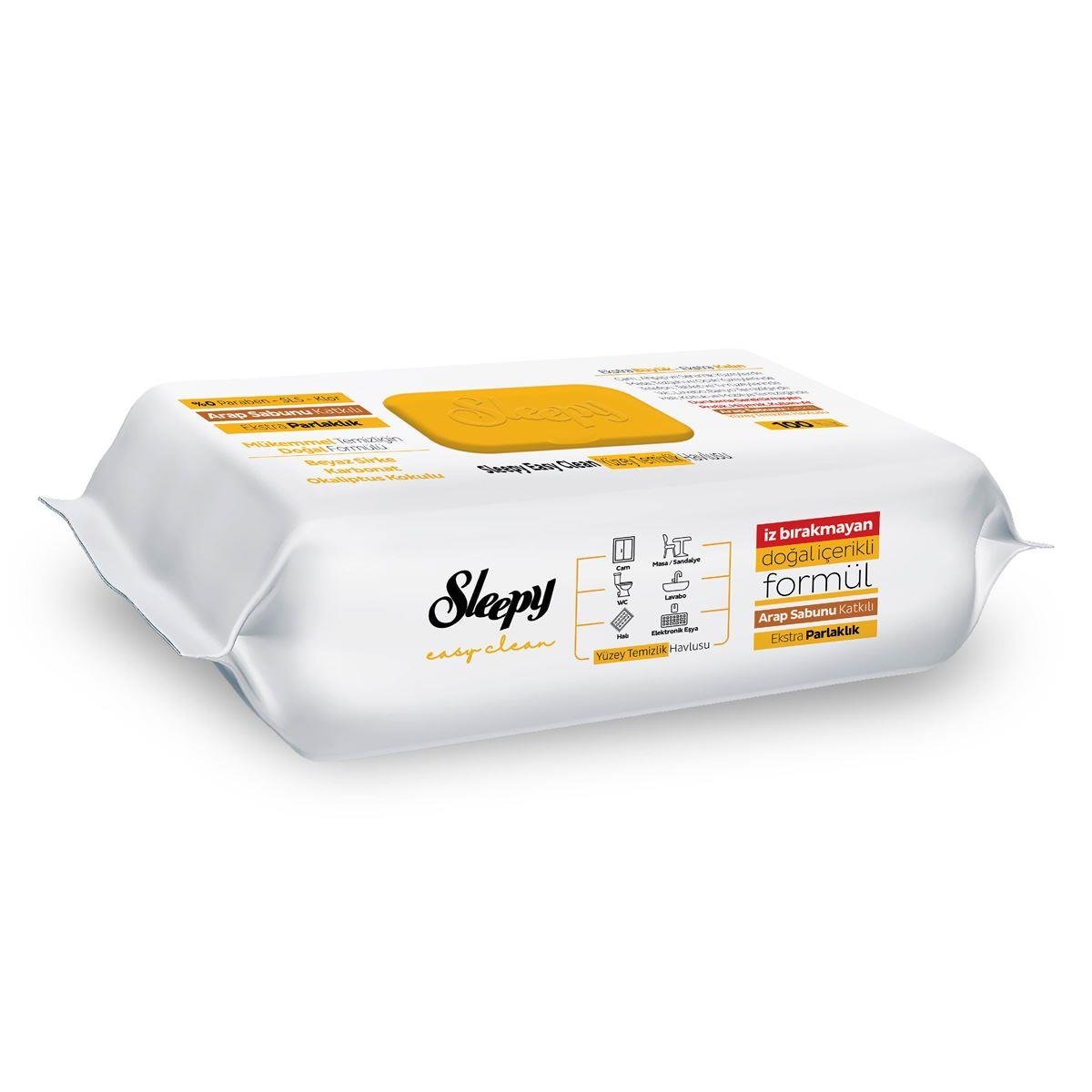 SLEEPYSLEEPY YÜZEY TEMİZLİK HAVLUSU ARAP SABUNLU 100'LÜ