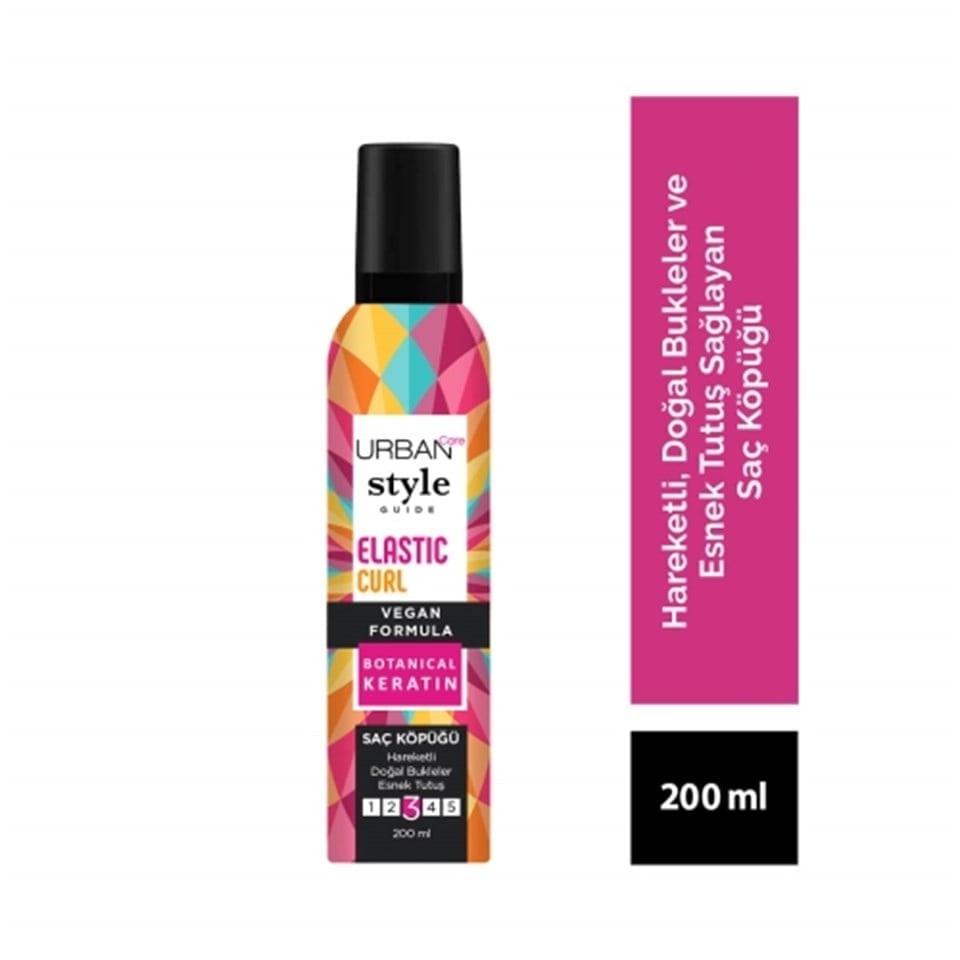 URBAN CARE STYLE GUİDE SAÇ KÖPÜĞÜ ELASTİC CURL 200 ML