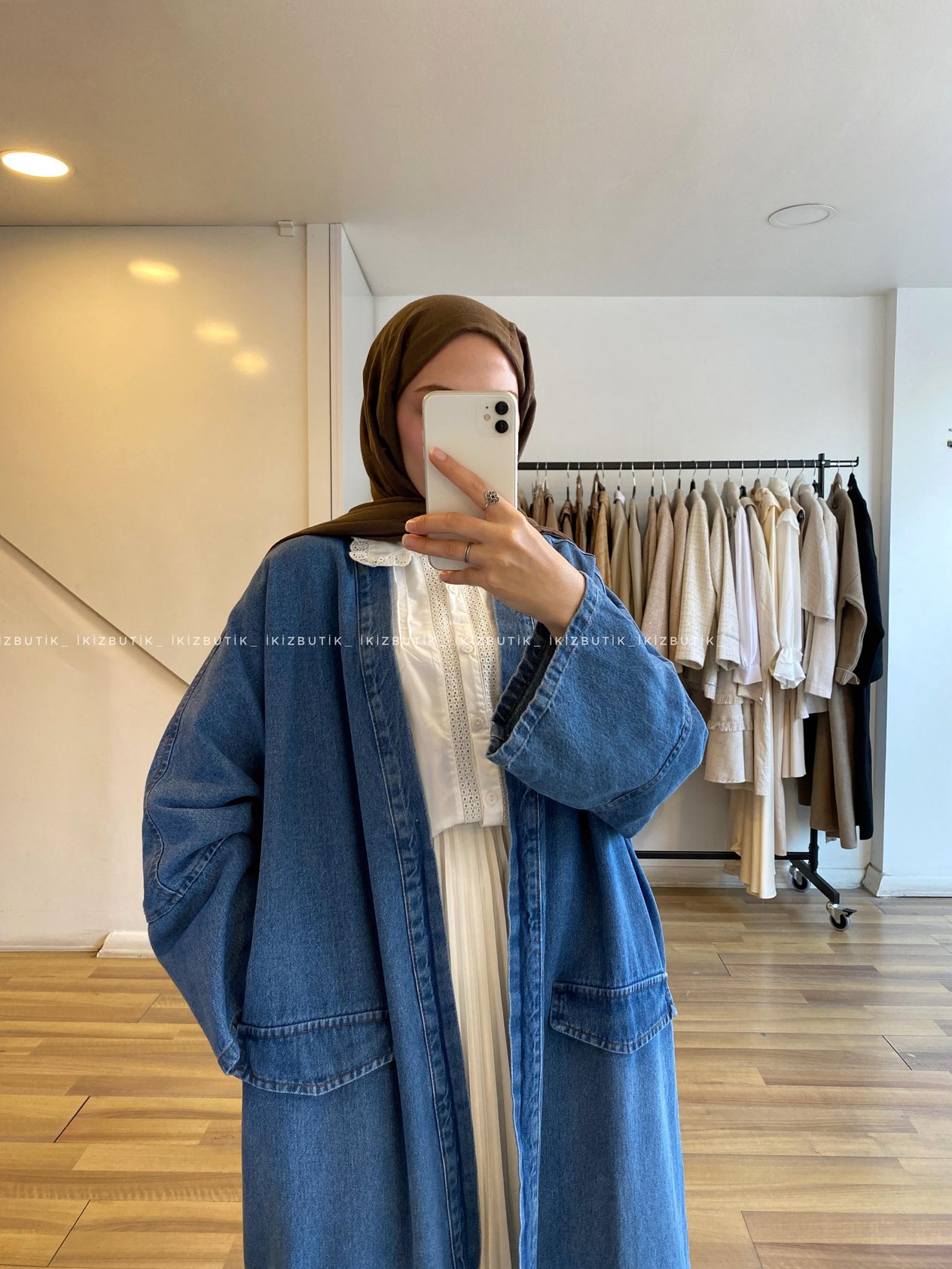 Oversize Denim Kap