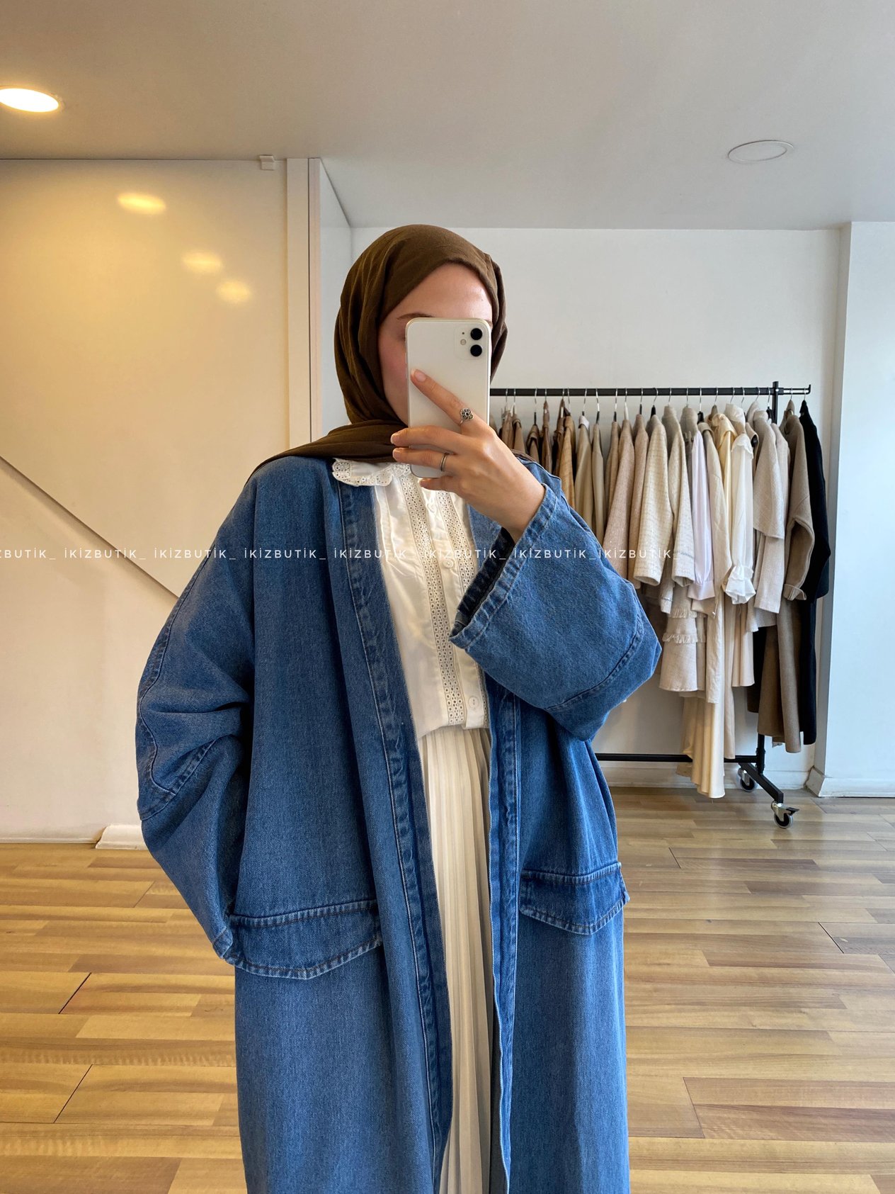Oversize Denim Kap