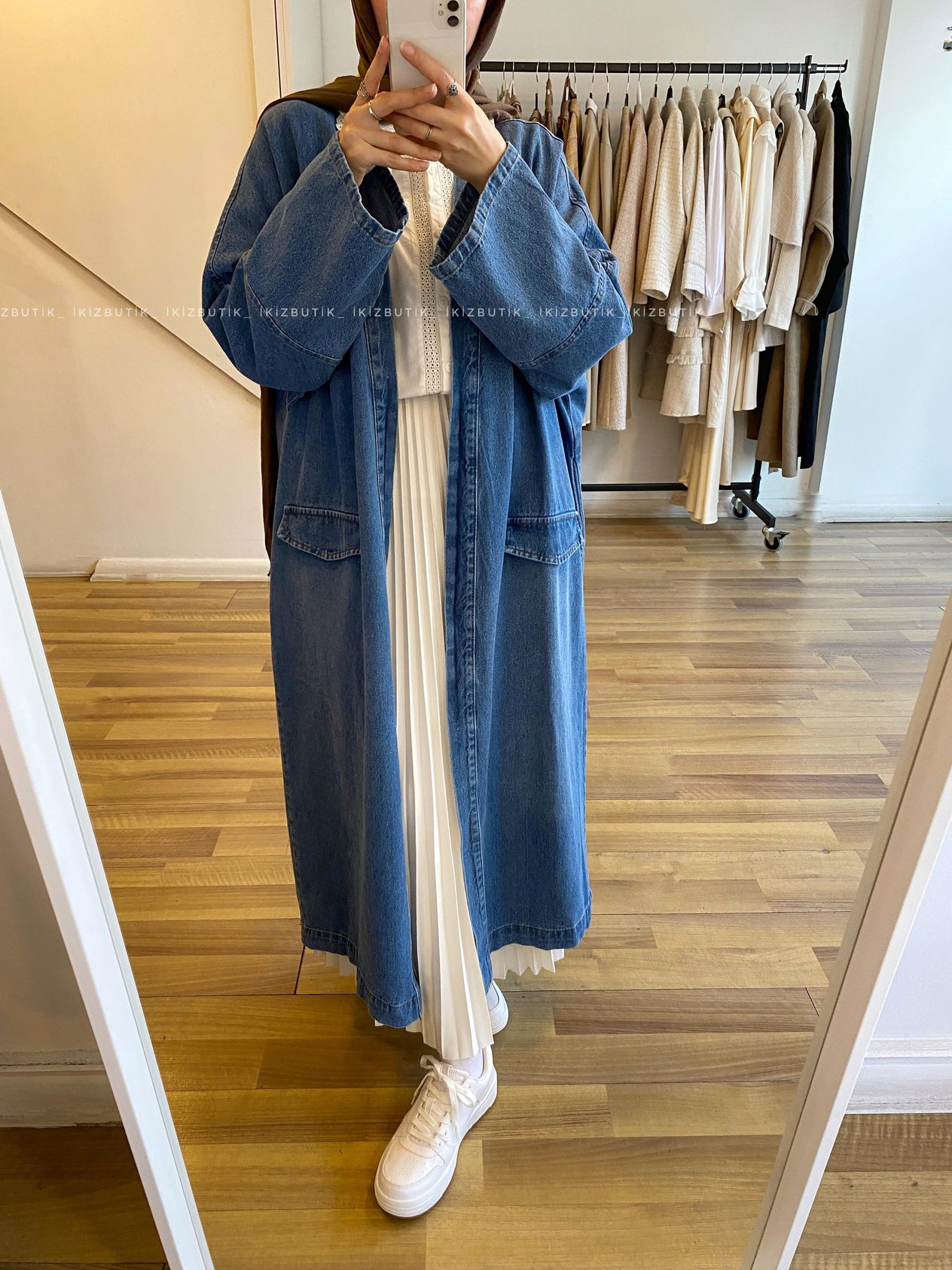 Oversize Denim Kap