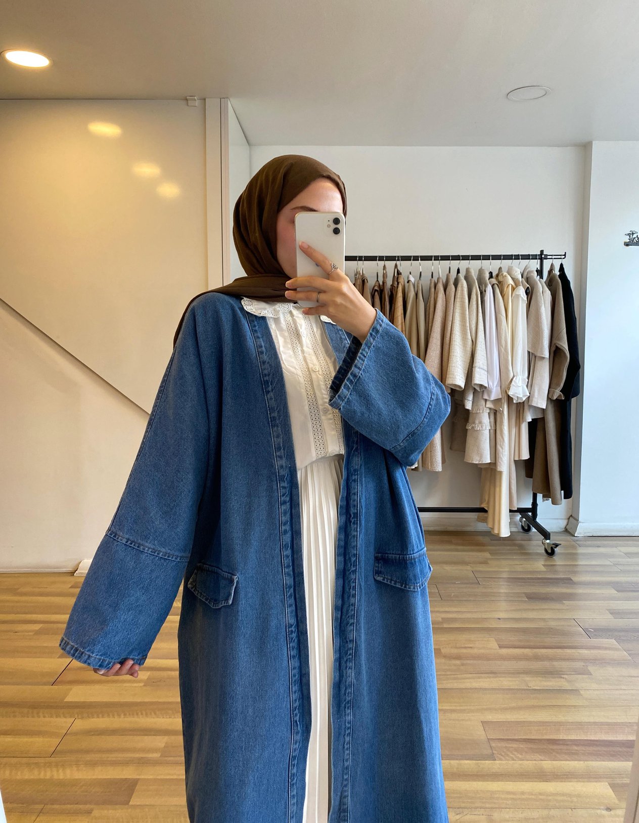 Oversize Denim Kap
