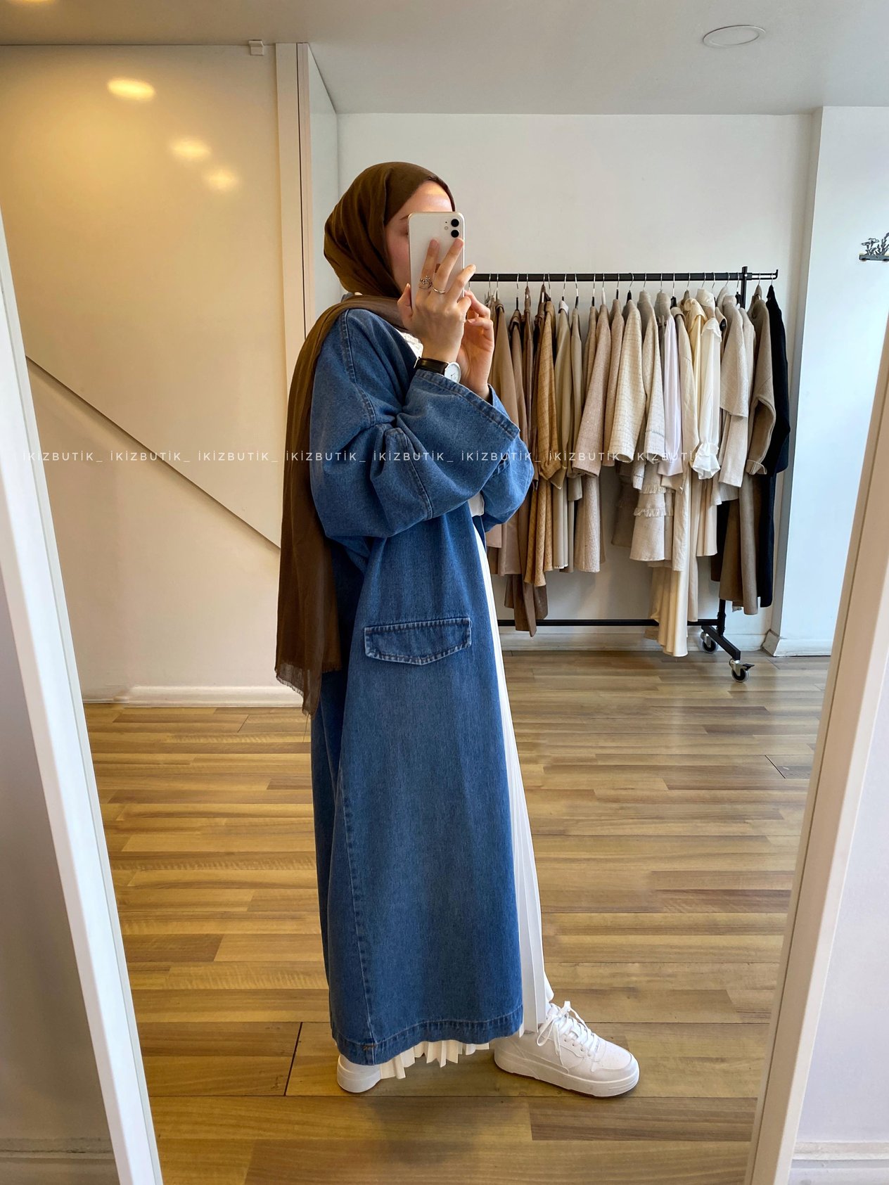 Oversize Denim Kap