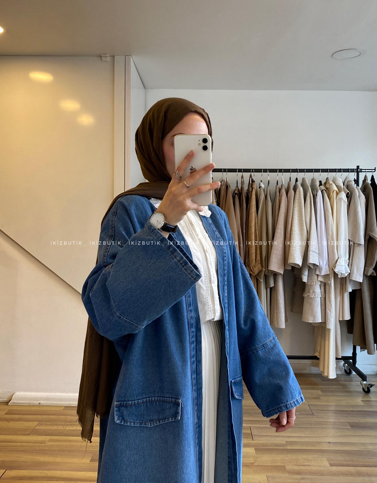 Oversize Denim Kap
