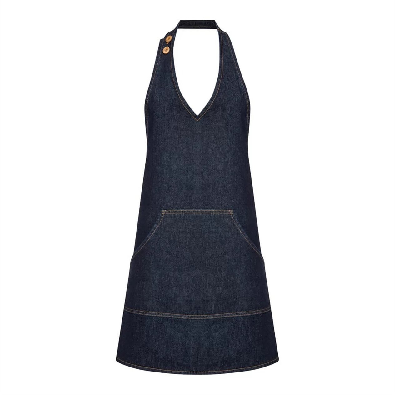 Denim V Yaka Önlük