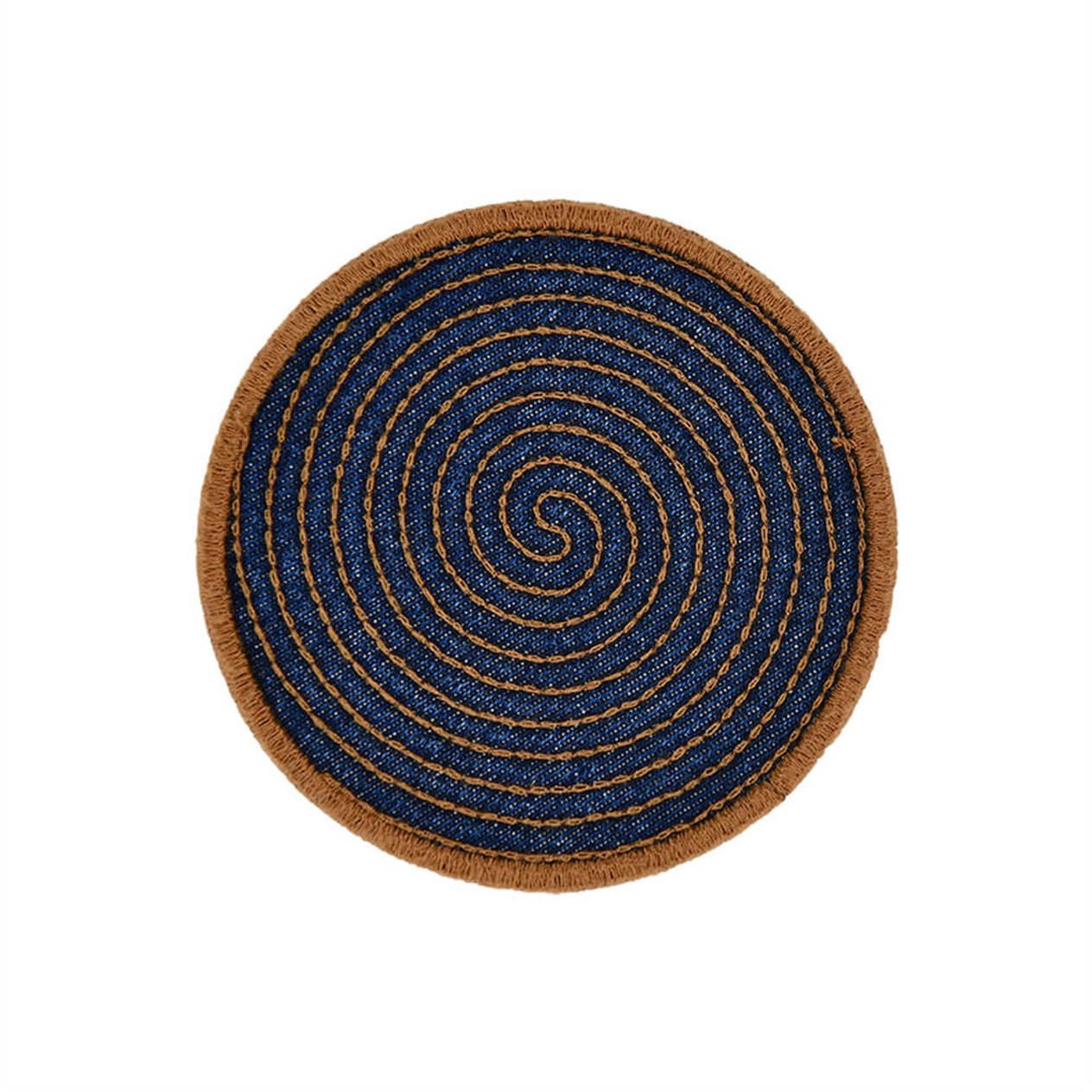Yuvarlak Denim Lacivert Bardak Altlığı