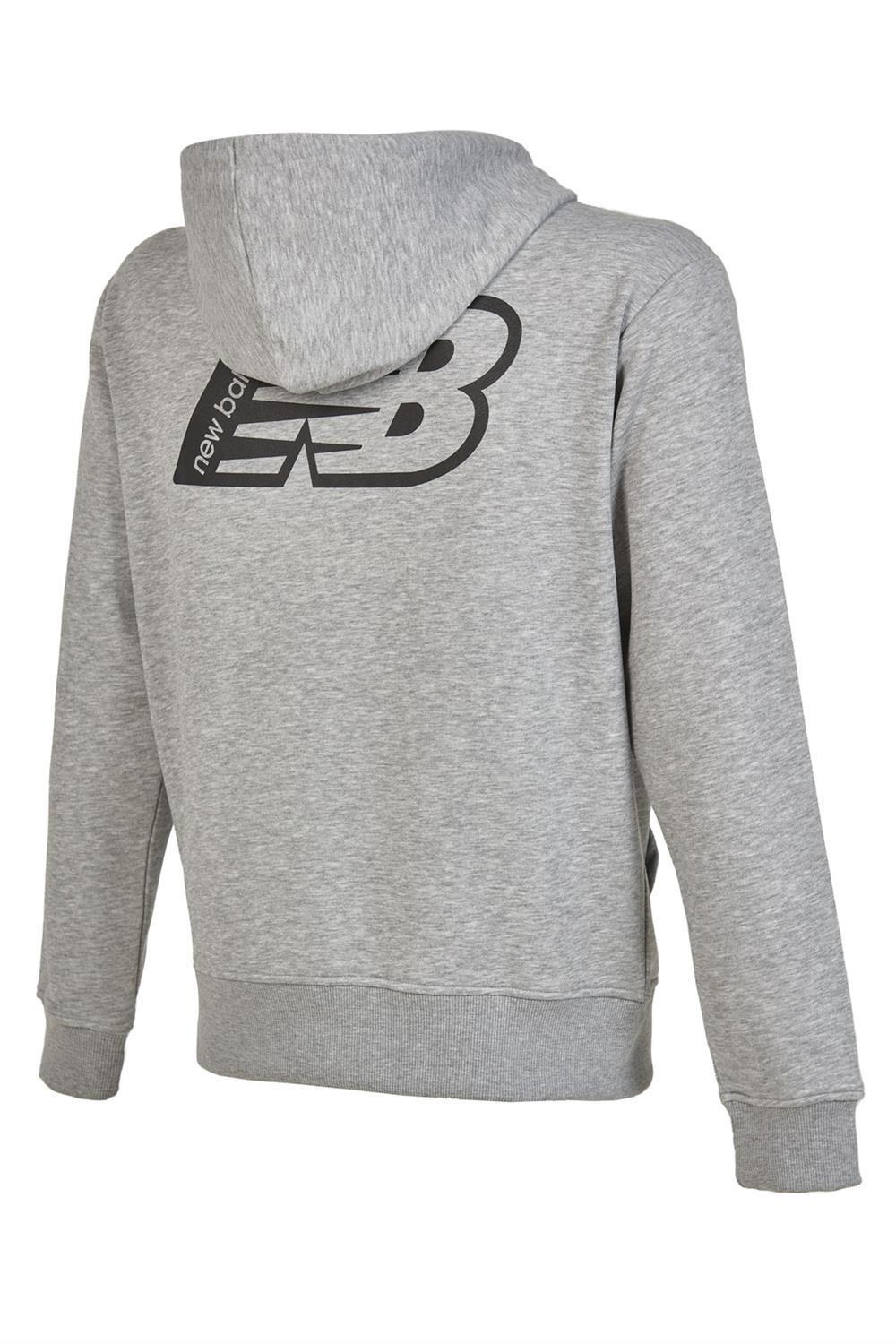 New Balance Erkek Kapüşonlu Sweatshirt Mnh1318-Ag