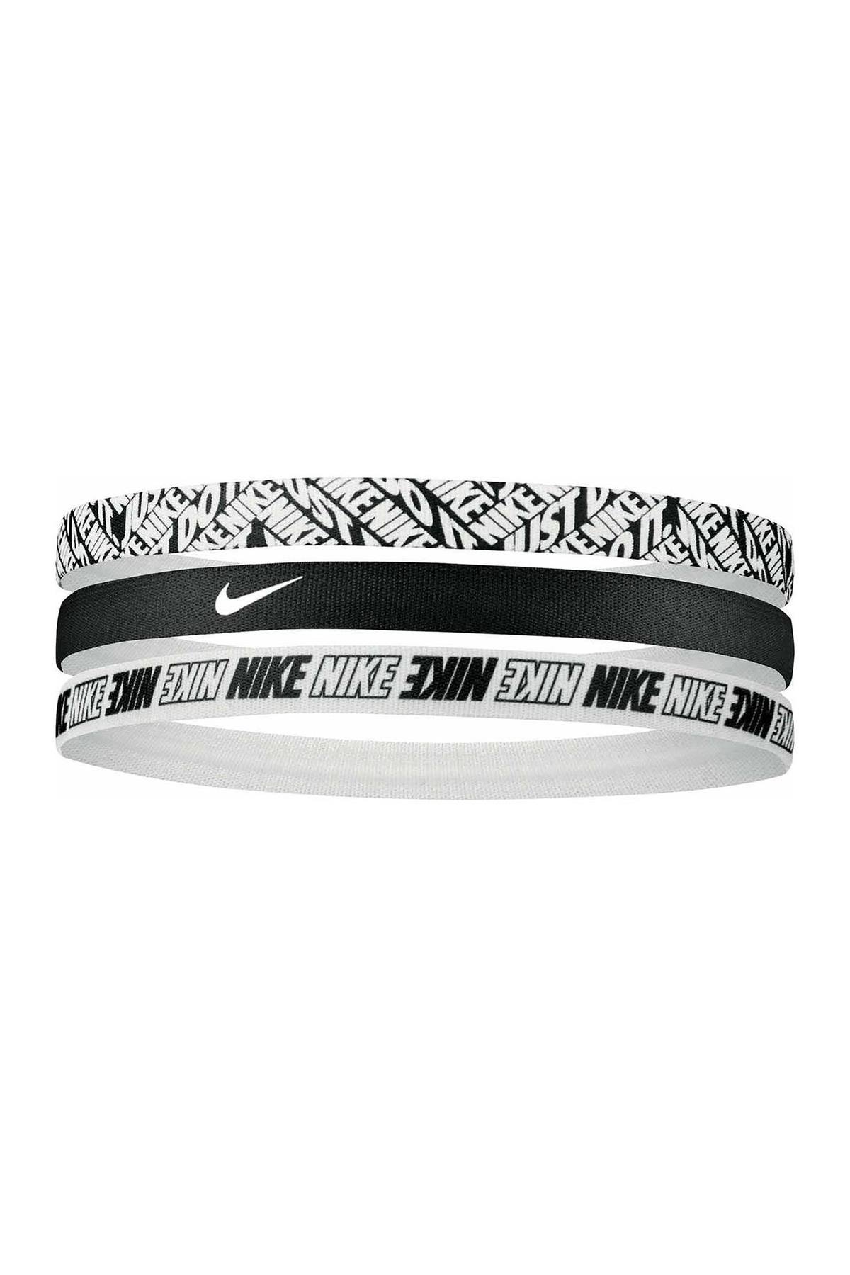Nike Headbands 3 Pk Prınted Black/Black/Black Osfm Saç Bandı N.000.2560.903.OS