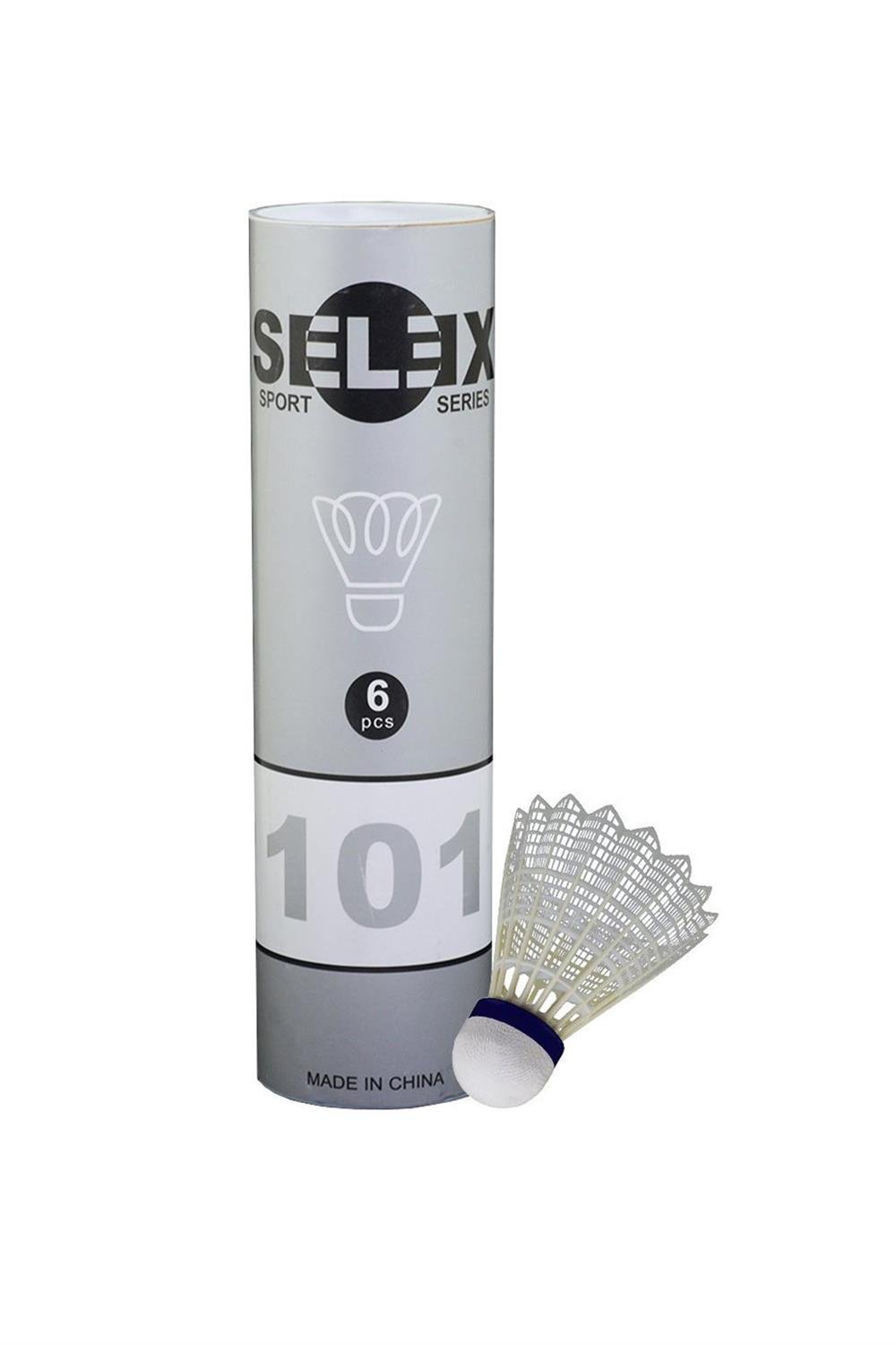 Selex 101 Badminton Topu Plastik Mantar Başlıklı 6'lı