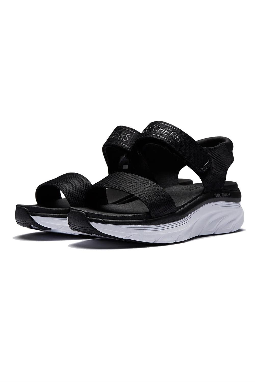 Skechers D'Lux Walker - New Block Kadın Sandalet 119226 Blk