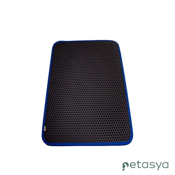 Cattie Elekli Kedi Tuvaleti Önü Paspası  37x50cm(Mavi)