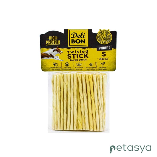 Delibon Natural Beyaz Burgu Çubuk(80li)[S]