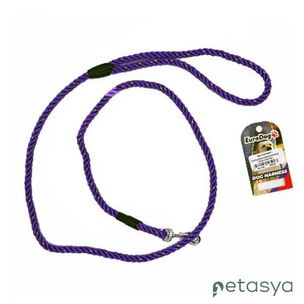 EuroDog Köpekler için Reflektörlü   Uzatma Tasması 120cm(Mor)