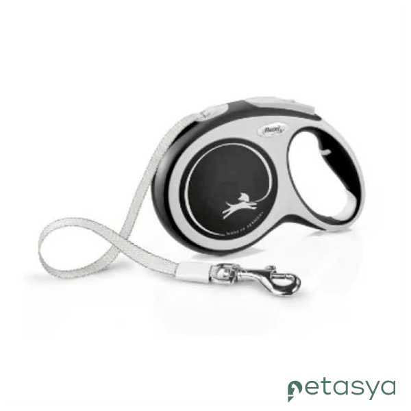 Flexi New Comfort Otomatik Şerit   Köpek Gezdirme Kayışı 3m (Siyah) [XS]