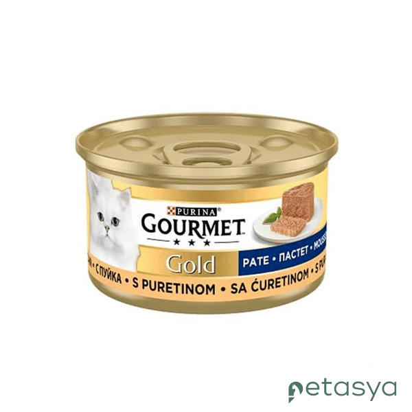 Gourmet Gold Kıyılmış Hindili Kedi Konservesi 85Gr