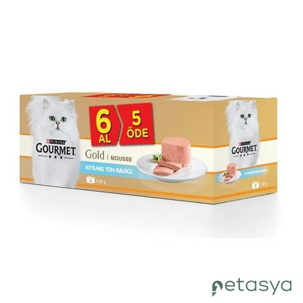 Gourmet Gold Kıyılmış Ton Balıklı  Kedi Konservesi 85gr (6 AL 5 ÖDE)