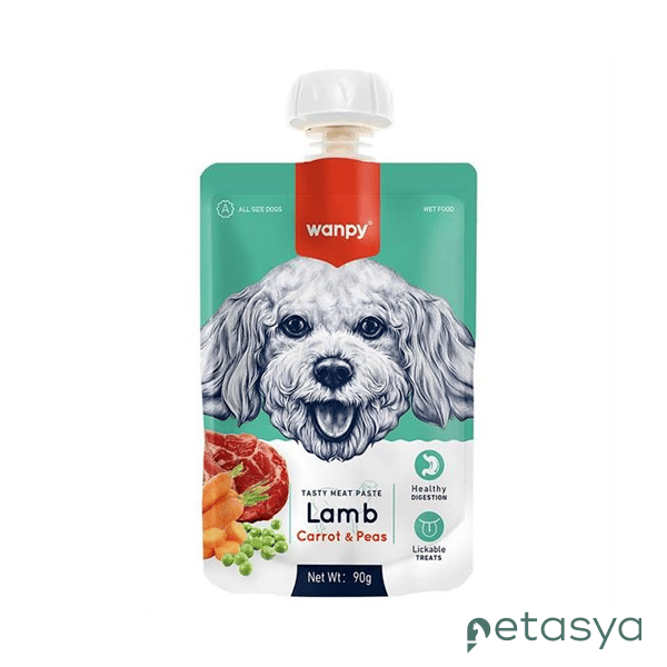 Wanpy Kuzulu ve Havuçlu Ezme   Köpek Ödül Maması 90gr