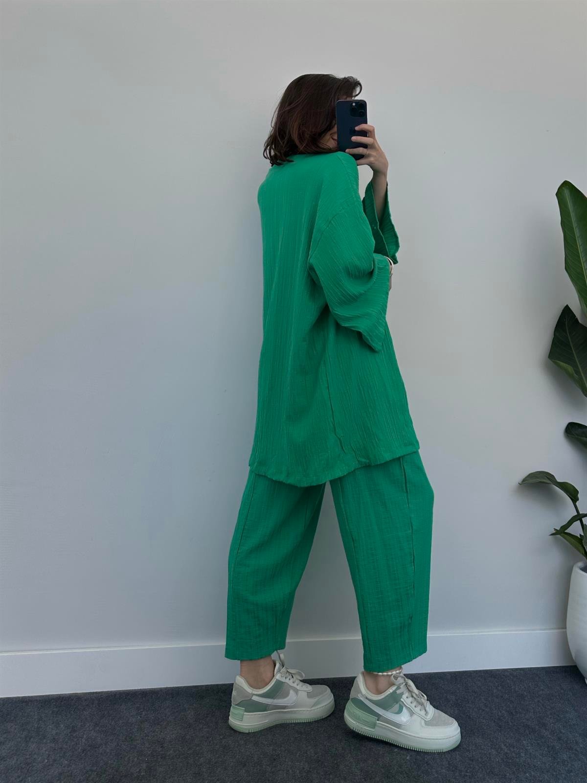 Belzia Benetton Gofre Kimono Takım
