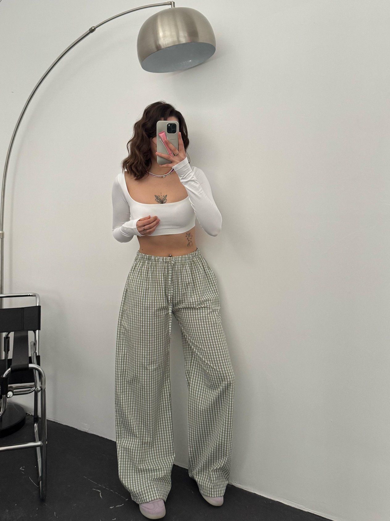 Lisbon Yeşil Pötikareli Pijama Altı