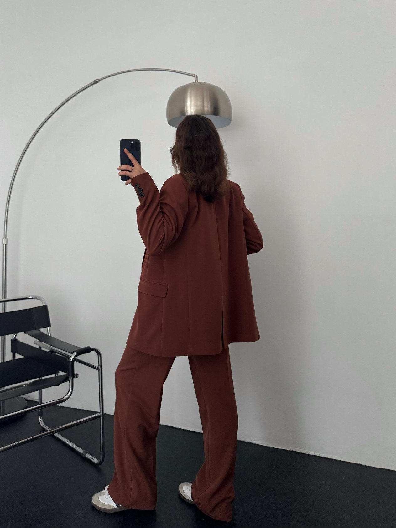 Peralt Kahve Koton Kumaş Blazer Takım