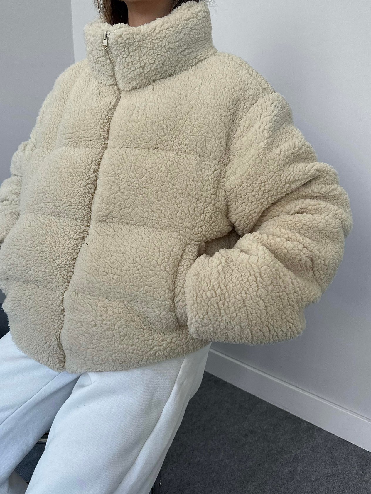 Teddy Taş Şişme Mont 