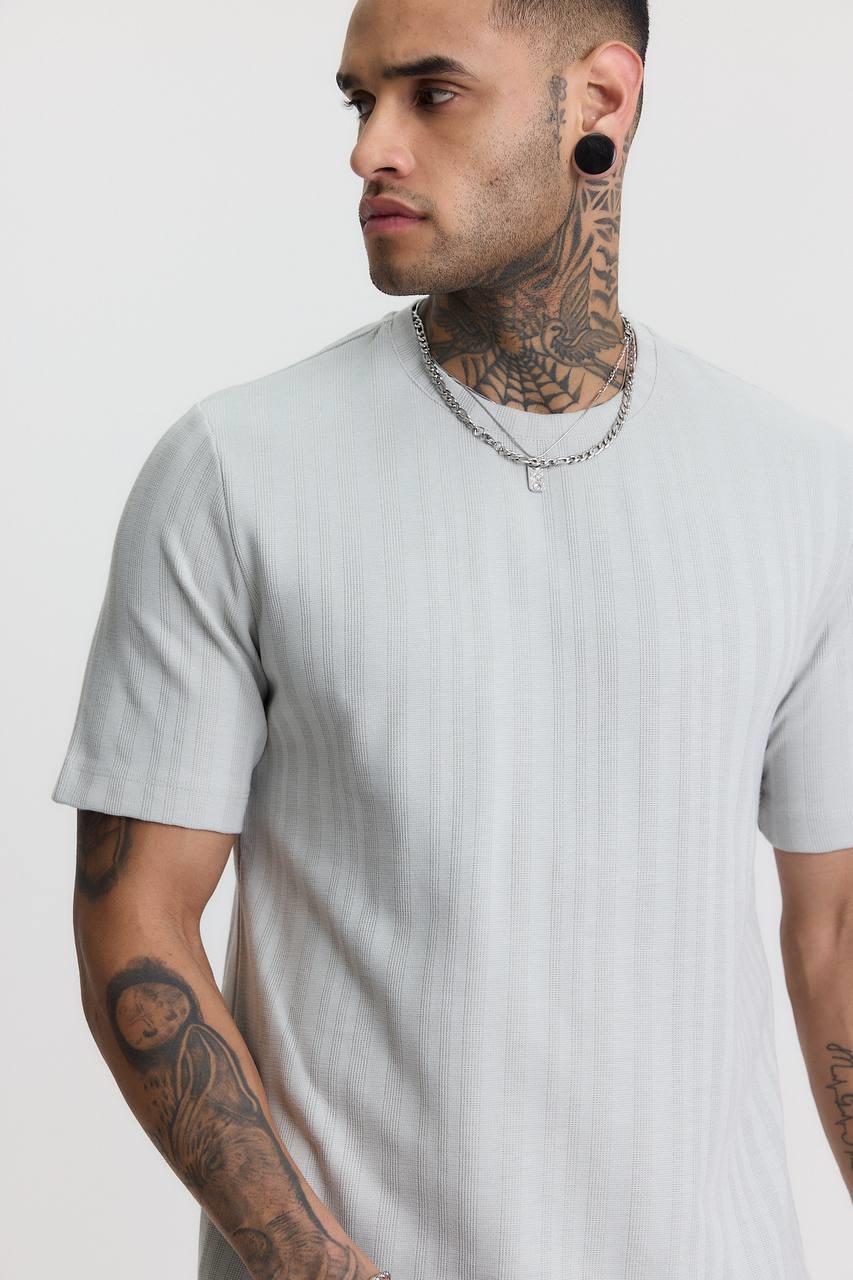 AEGEAN BASIC T-SHIRT-5040 - BOYALI GRİ