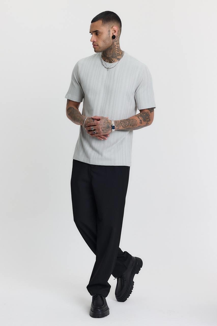 AEGEAN BASIC T-SHIRT-5040 - BOYALI GRİ
