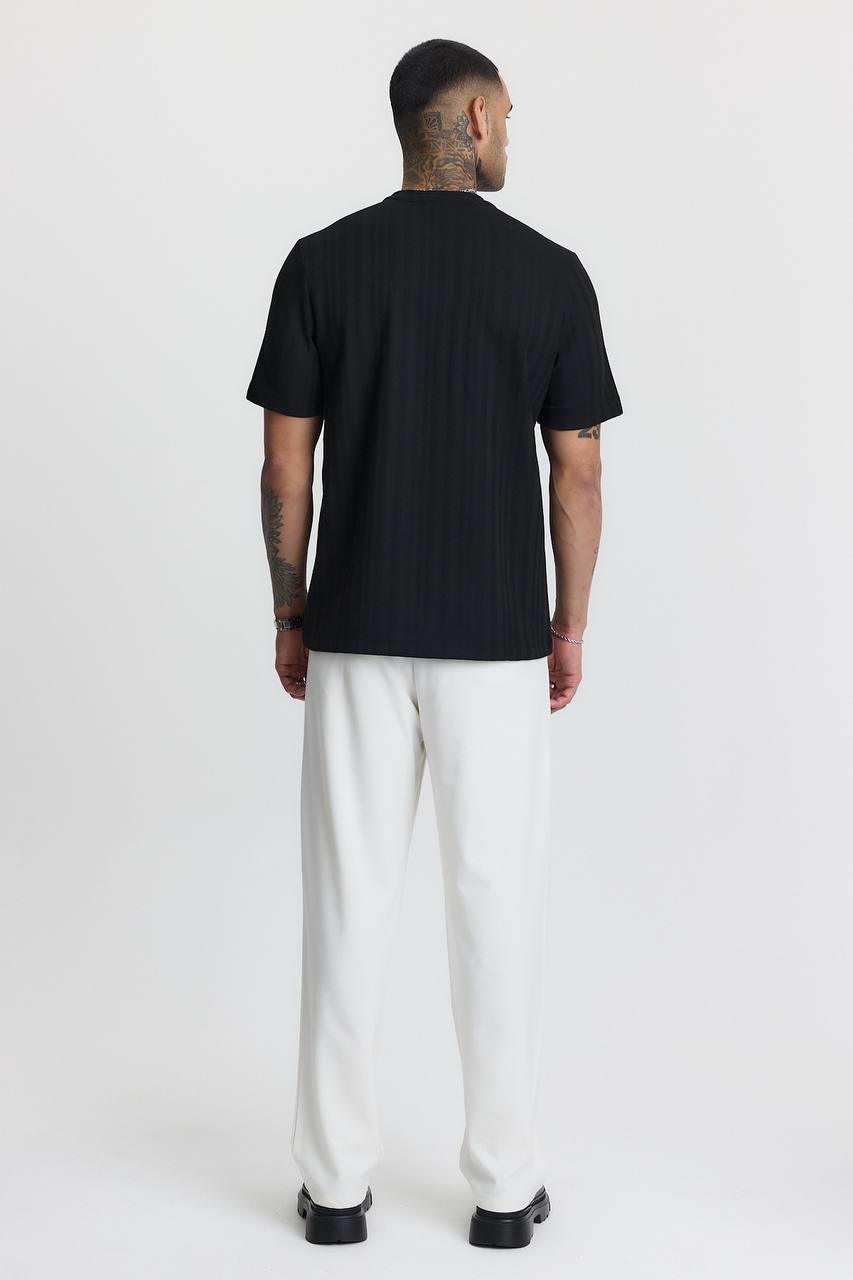 AEGEAN BASIC T-SHIRT-5040 - SİYAH