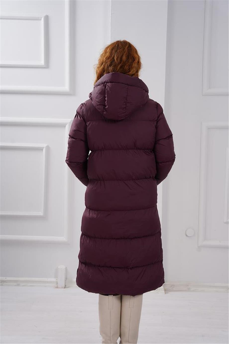 YANLARI ÇITÇITLI UZUN ŞİŞME MONT-3663