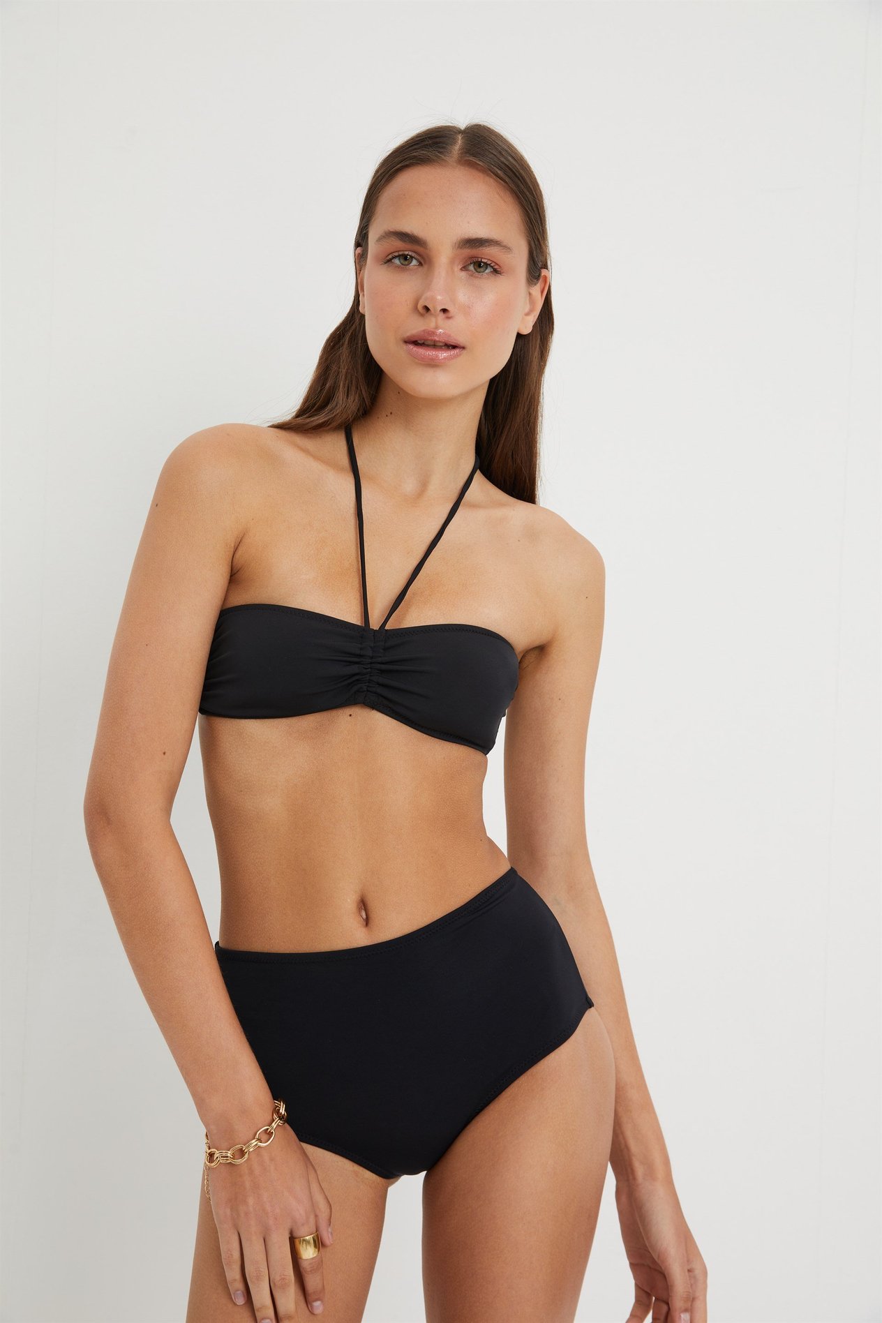 Siyah Yüksek Bel Bikini Altı