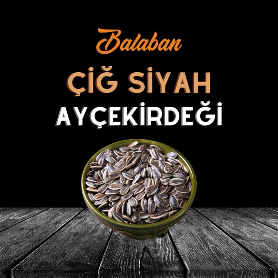 Balaban Çiğ Siyah Ayçekirdeği