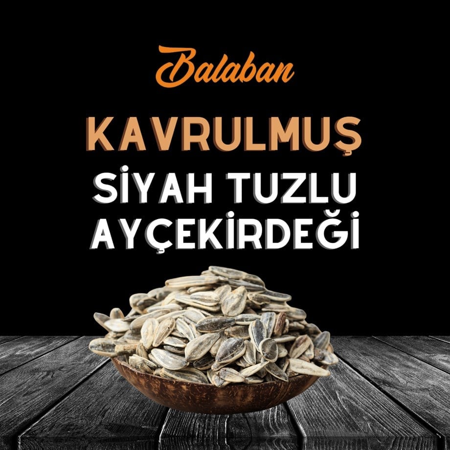 Balaban Kavrulmuş Siyah Ayçekirdeği 