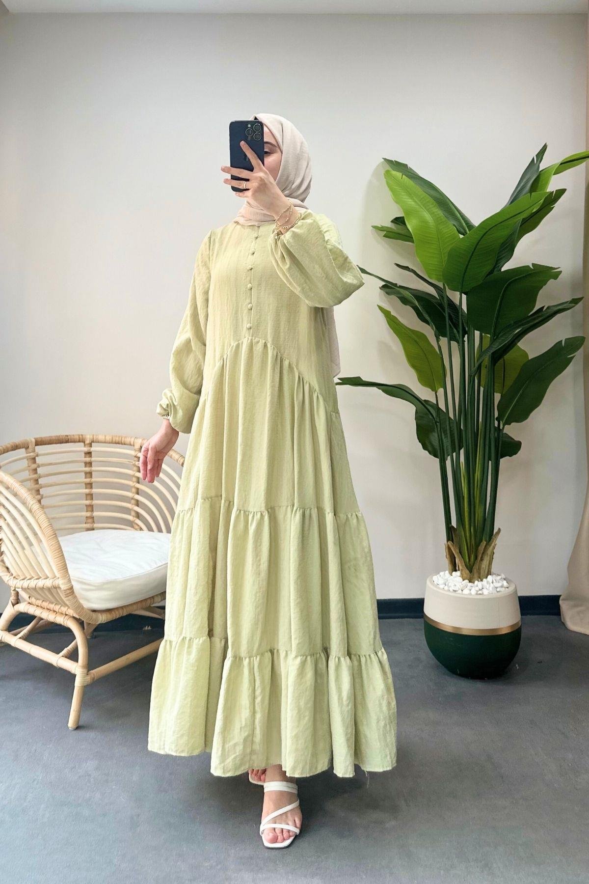 Camilla Elbise Çağla Yeşili