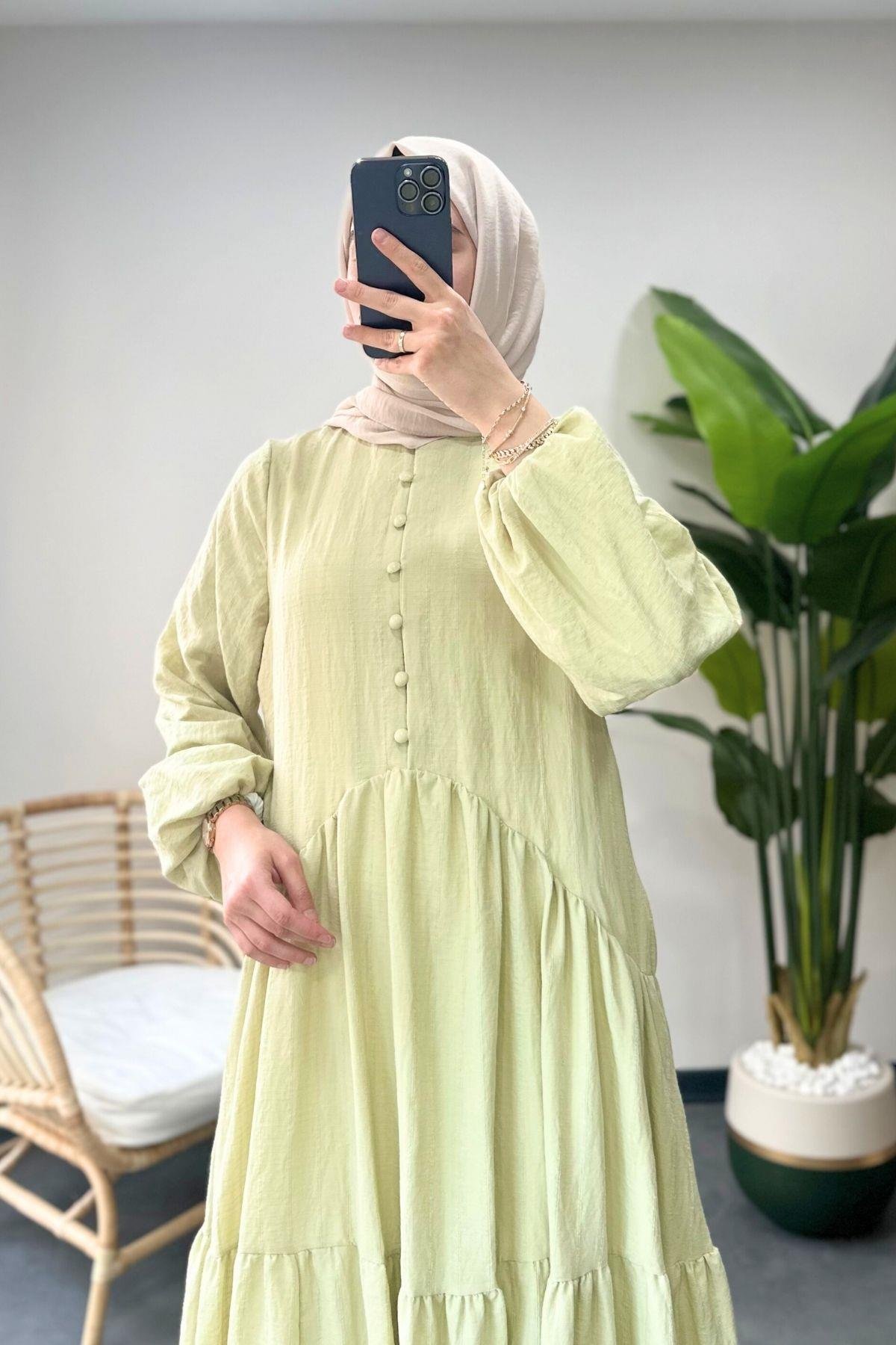 Camilla Elbise Çağla Yeşili