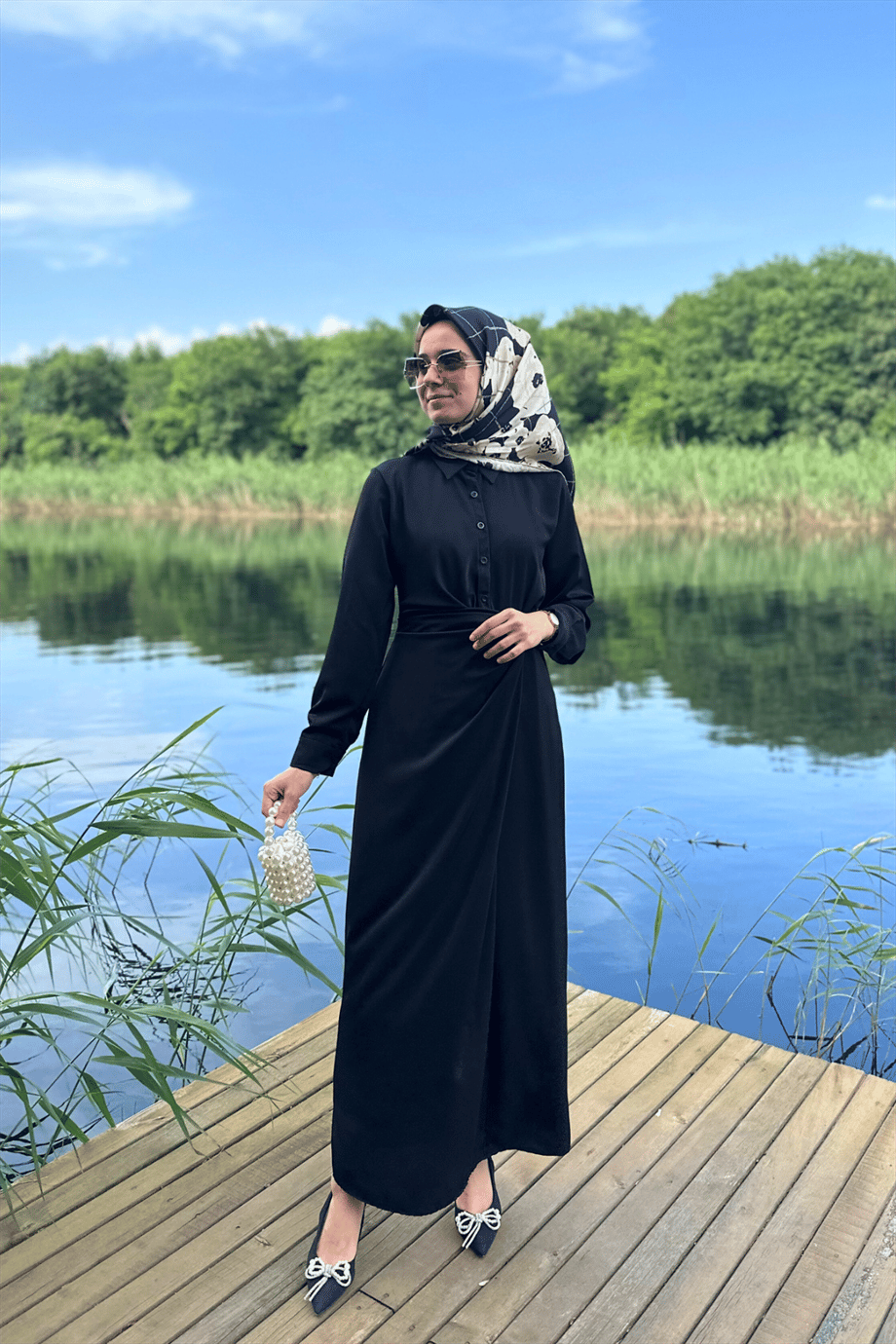 Lora Elbise Siyah