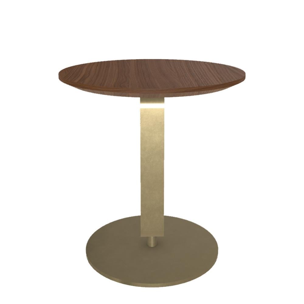 Alfred Sehpa (45) - Lacquered Gold (M325) - Veneer Walnut (L036)