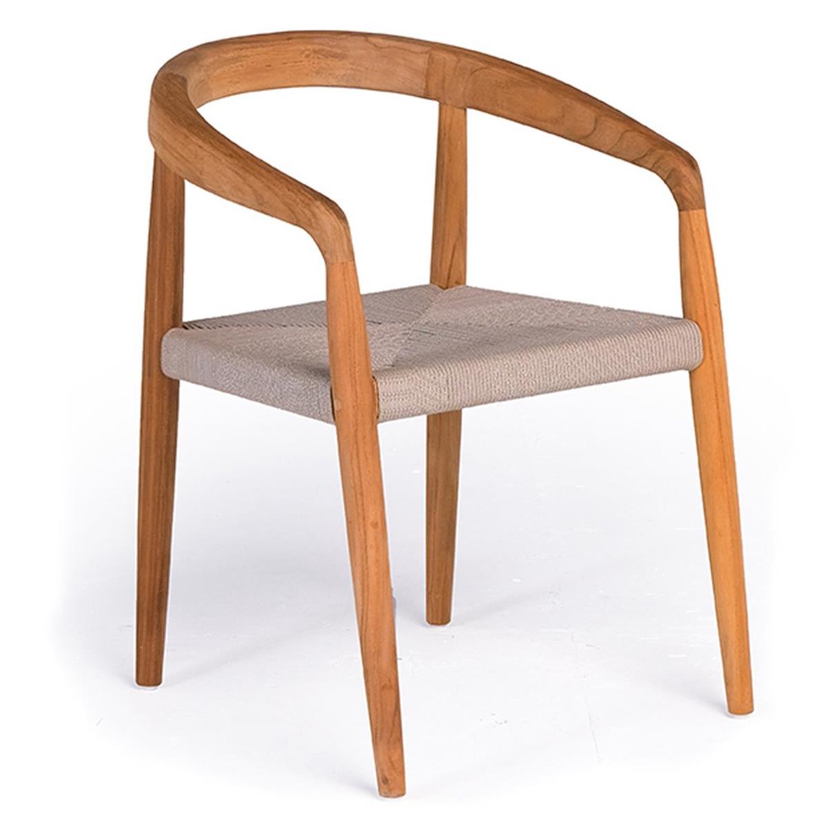 Alfresco Arthur Natural Teak Kollu Sandalye