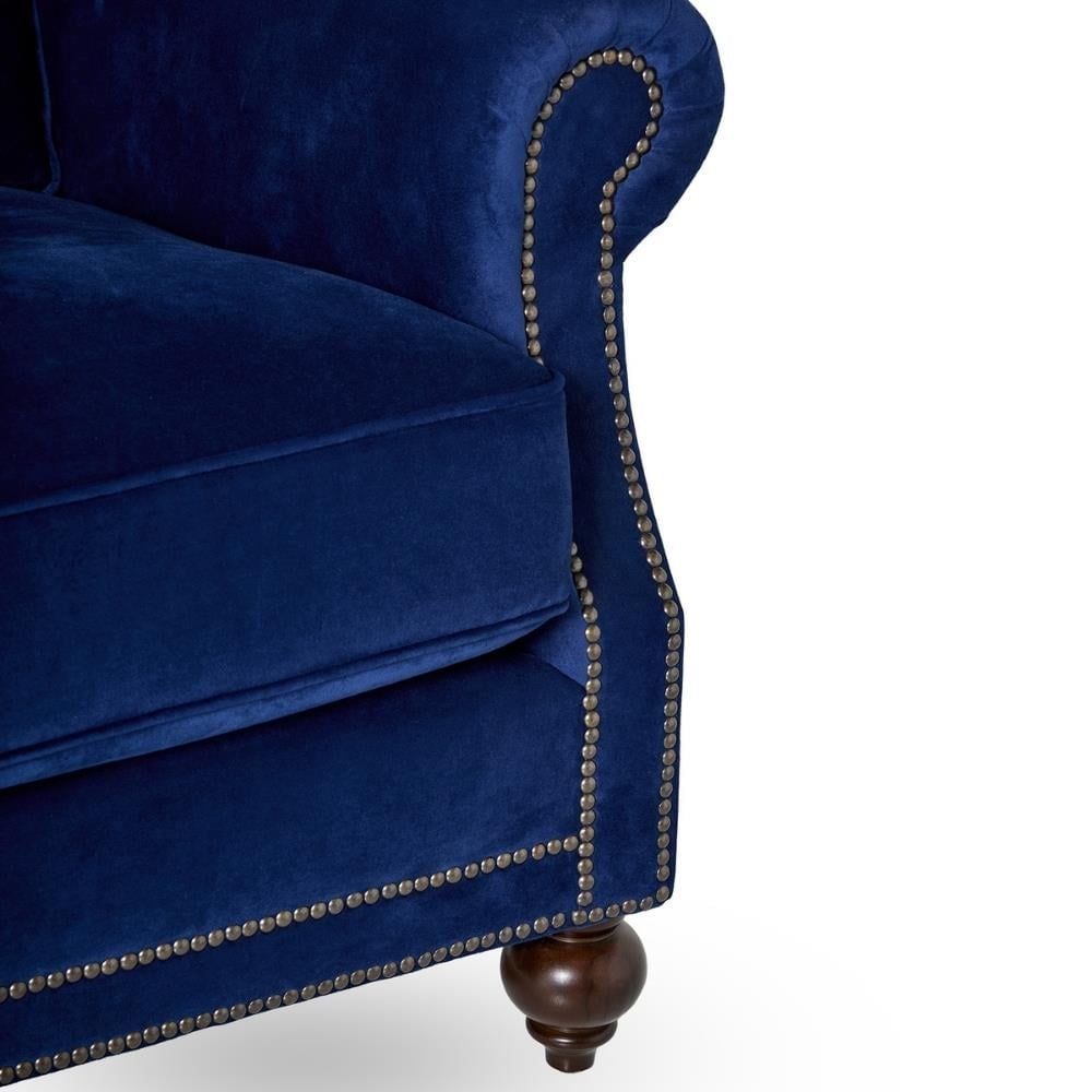 Bernhardt Brae Navy Blue Koltuk