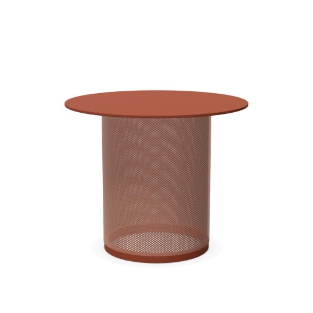 Emu Cabla Maple Red Yuvarlak Yan Sehpa