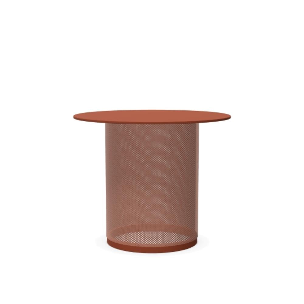 Emu Cabla Maple Red Yuvarlak Yan Sehpa