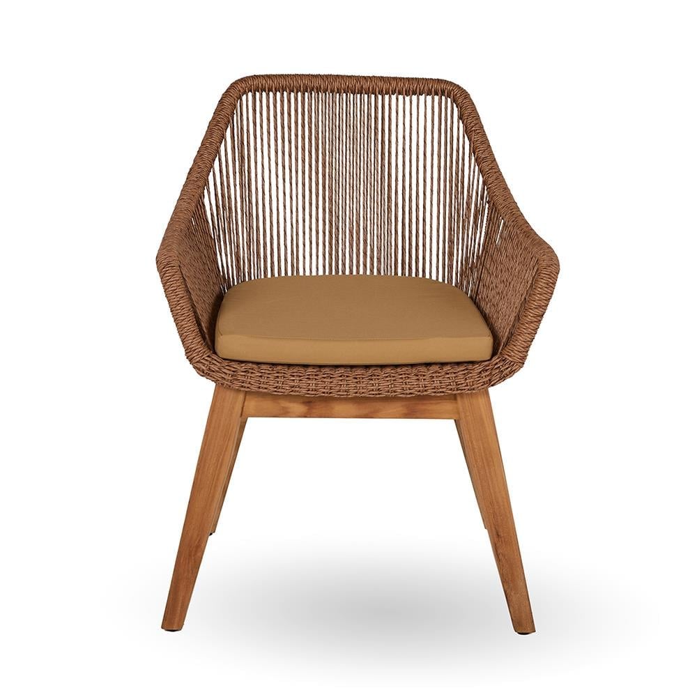 Kayu Teak Clara Tropikal Kollu Sandalye