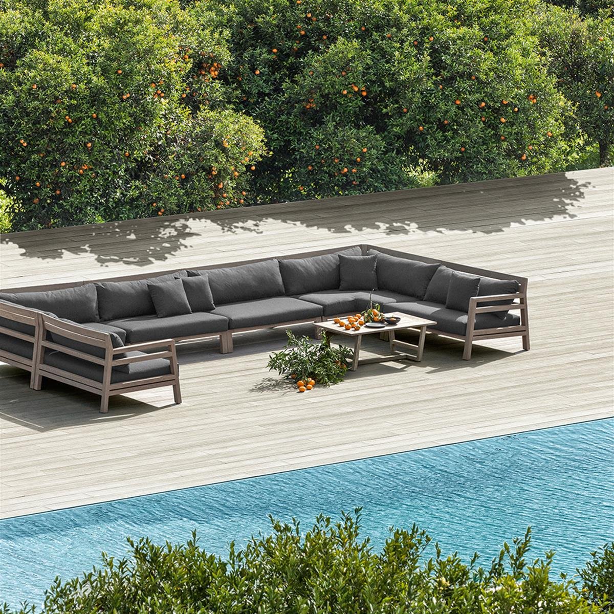 Ethimo Costes Teak Intermediate Module