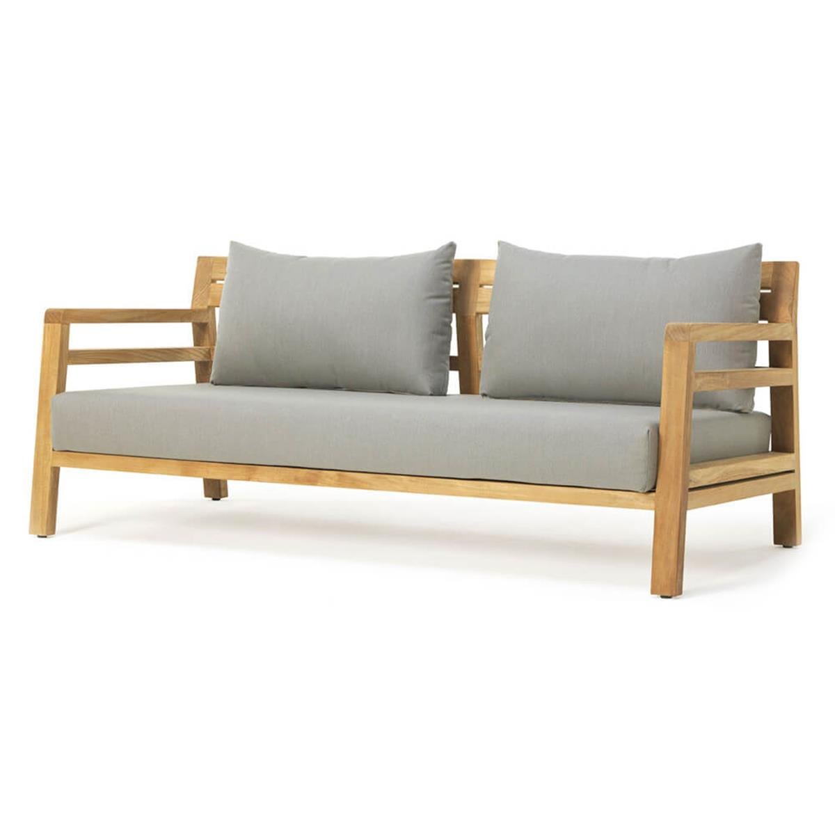 Costes Üçlü Kanepe-Teak-(Sunbrella Minder Dahil)