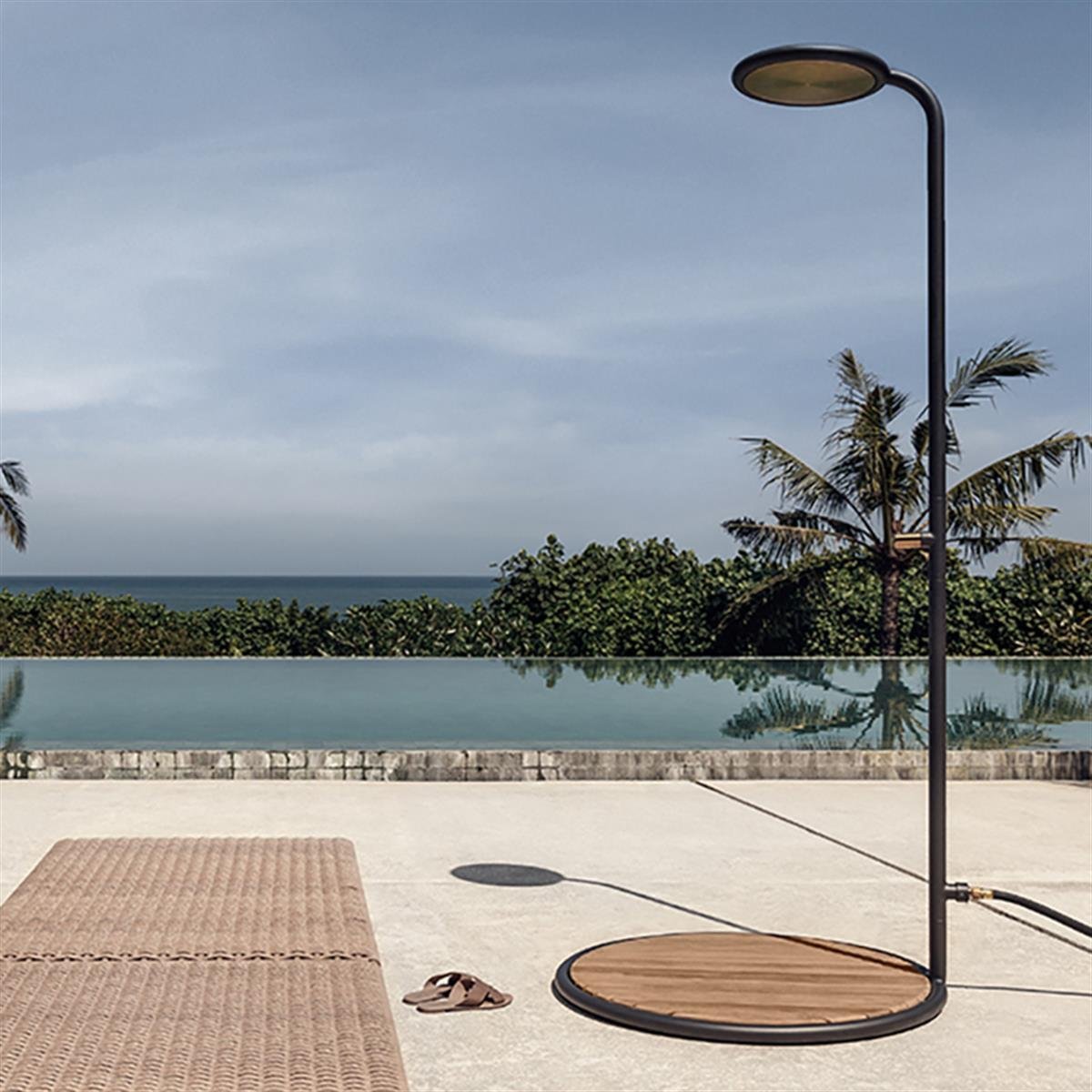 Deco Bahçe Duş Standı Meteor Frame Natural Teak