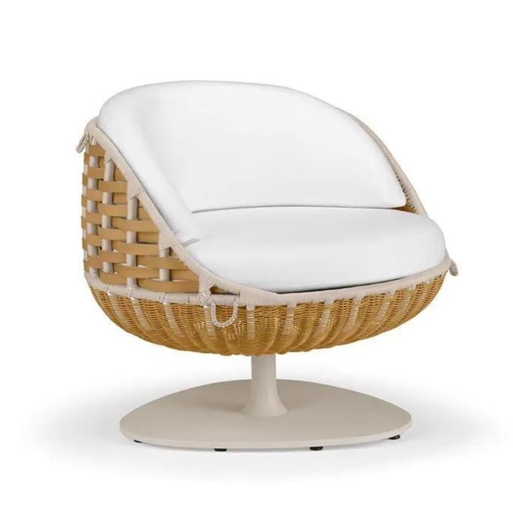 Dedon Swingrest Natural Swivel Chair