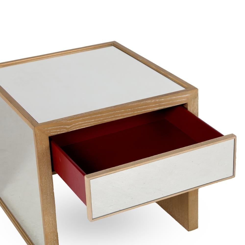 Fairbanks Çekmeceli Yan Sehpa 61x66x59h