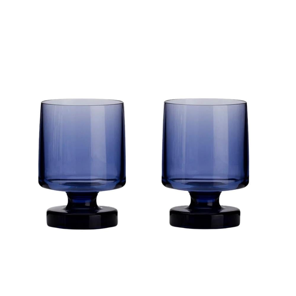 Flamefield Heavy Base İstiflenebilir Blue İkili Kadeh Seti